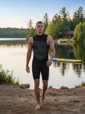 NWT O'Neill Mens Sleeveless Hammer Shorty Wetsuit 2:1 Size M